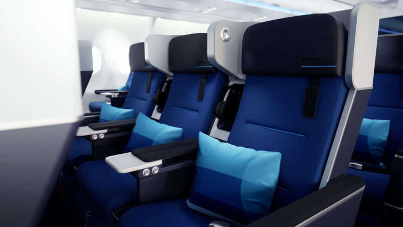 Discover Airlines - Ocean Blue -Premium Economy Class - Image, Discover Airlines