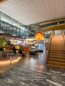 a staircase in a building