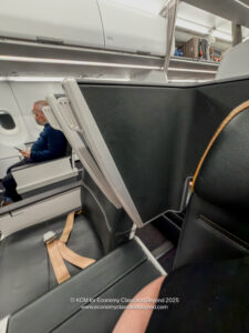 a seat in an airplane