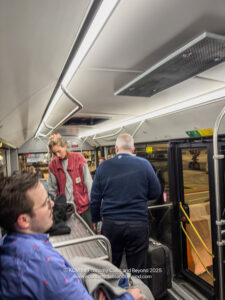 people on a bus with people on the bus