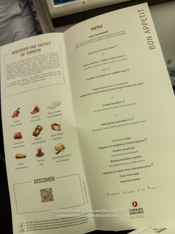 a close up of a menu