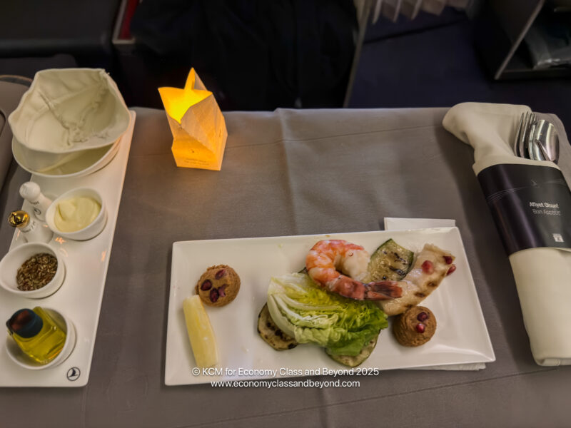 a plate of food on a table