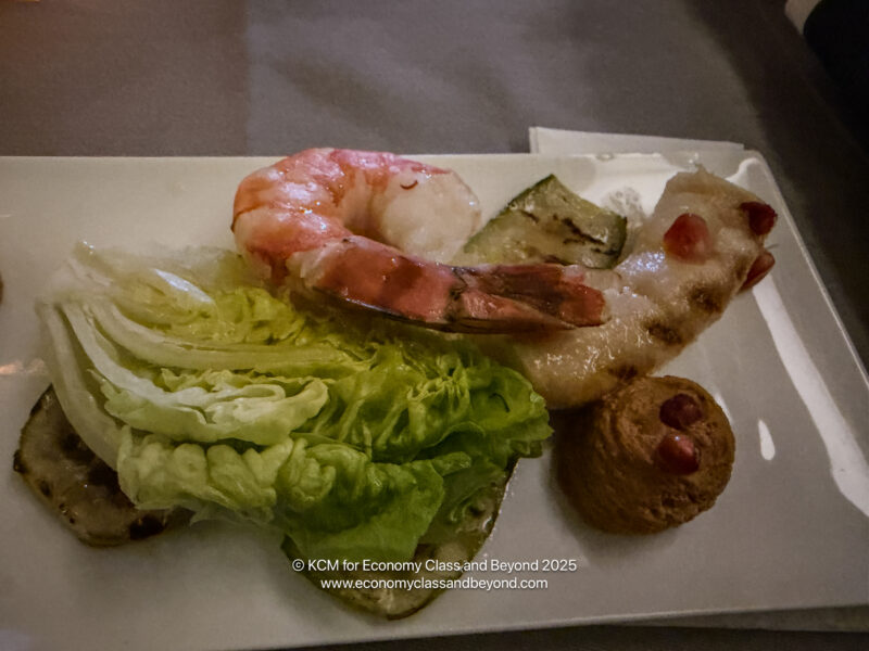 a plate of food on a table