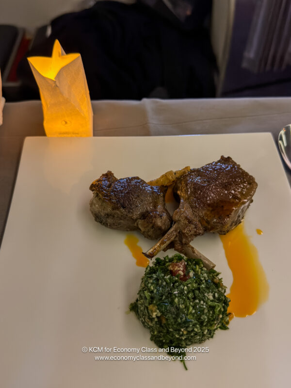 a plate of food on a table