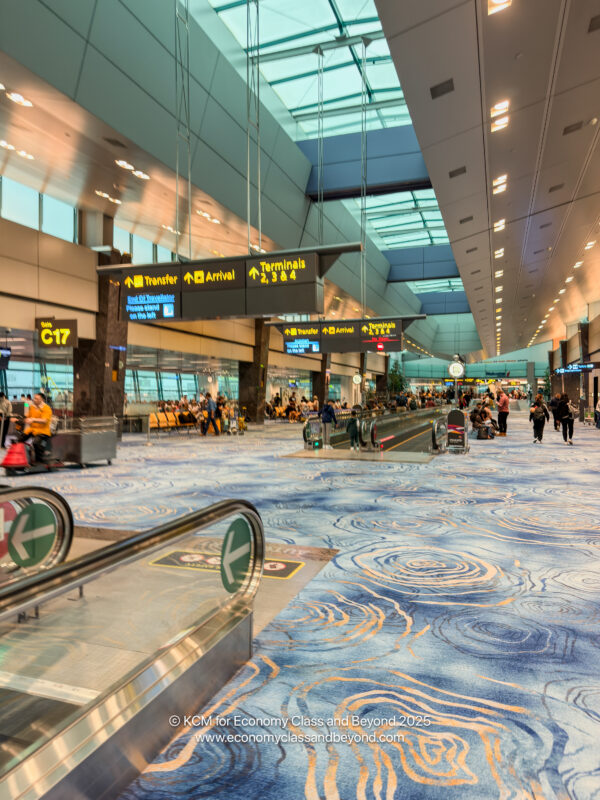 a group of people in an airport