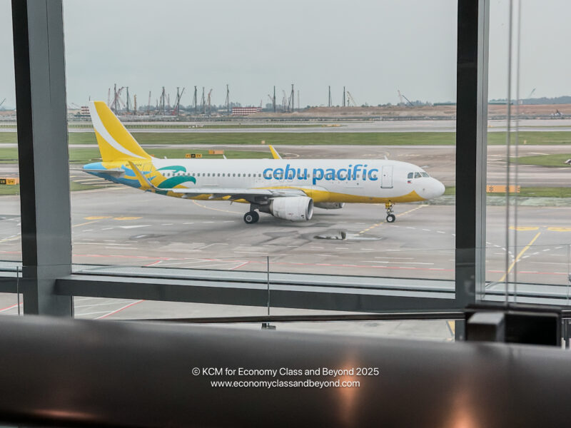 a airplane on the runway