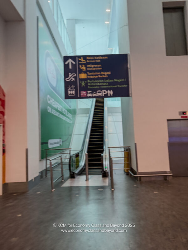 a sign in a building