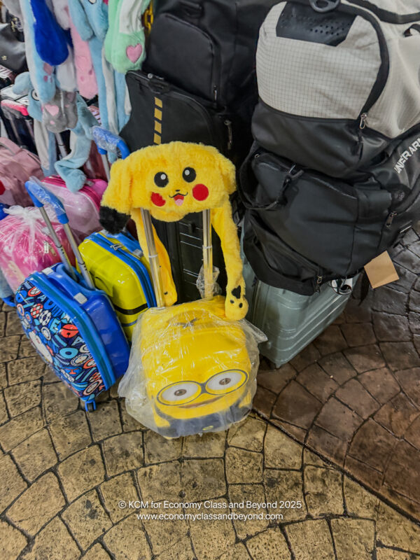 a group of luggage on the ground
