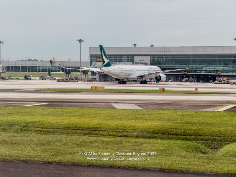 an airplane on the runway