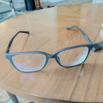 a pair of glasses on a table