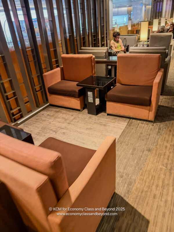a room with chairs and a table