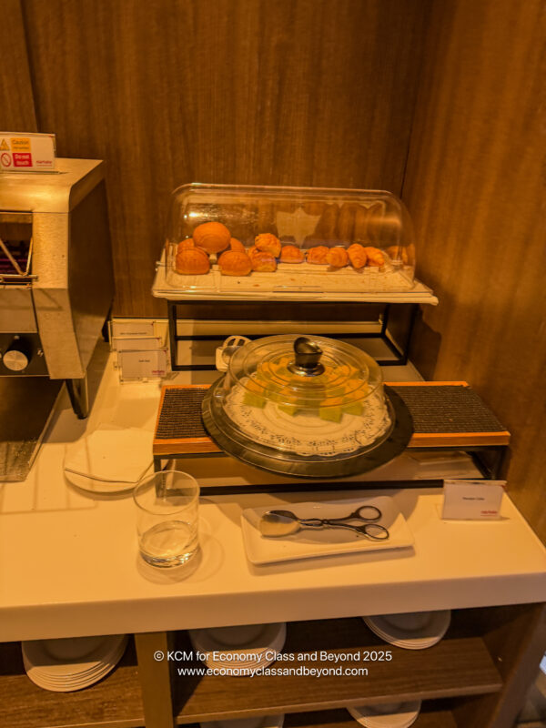 a tray of pastries on a table