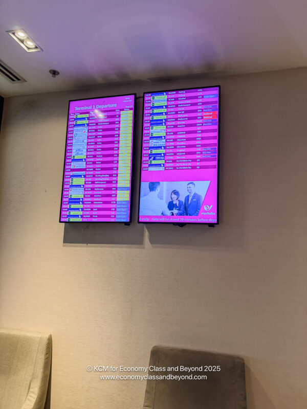 a screens on a wall