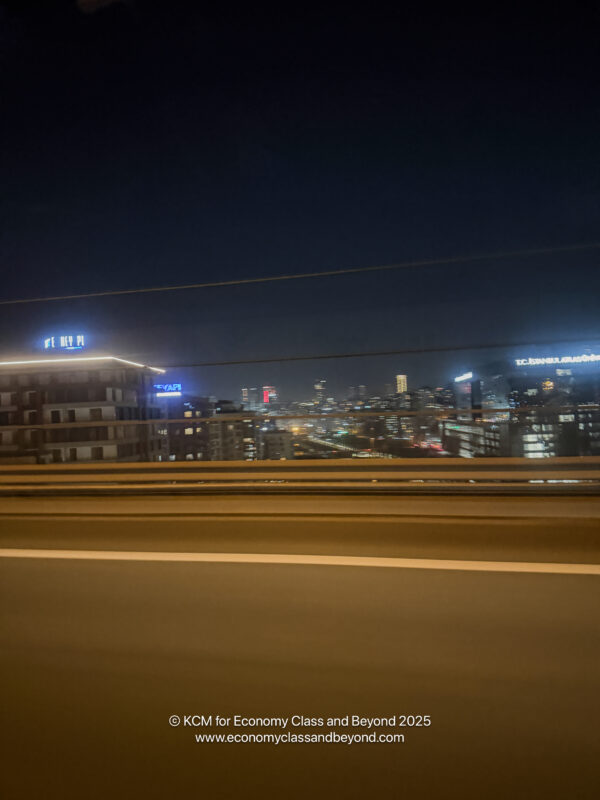 a city skyline seen through a window