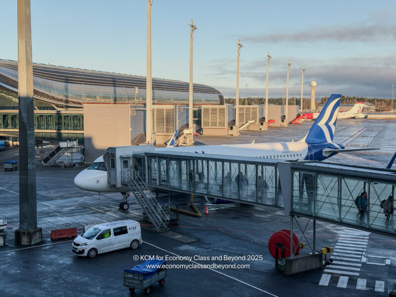an airplane parked at an airport