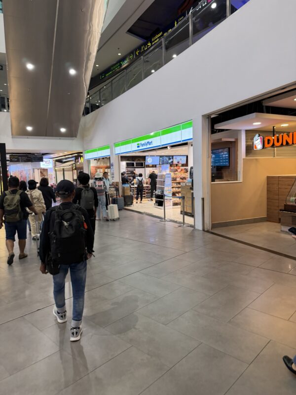 people walking in a building