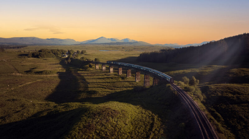 Caledonian Sleeper at Loch Rannoch - Image, Caledonian Sleeper