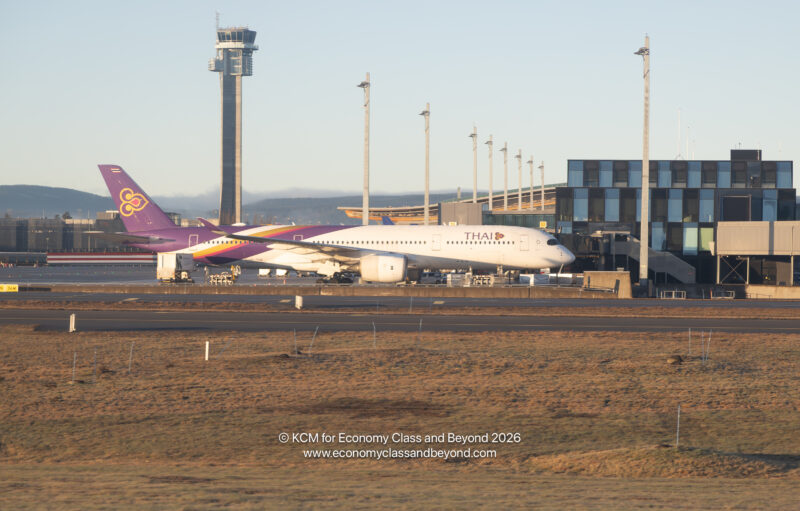 THAI Airways Airbus A350-900 at Oslo Airport - Image, Economy Class and Beyond