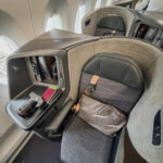 a seat on an airplane