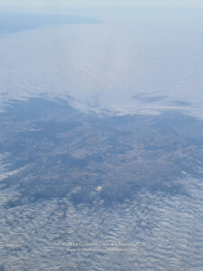 aerial view of a city from the sky