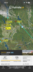 a map of a plane