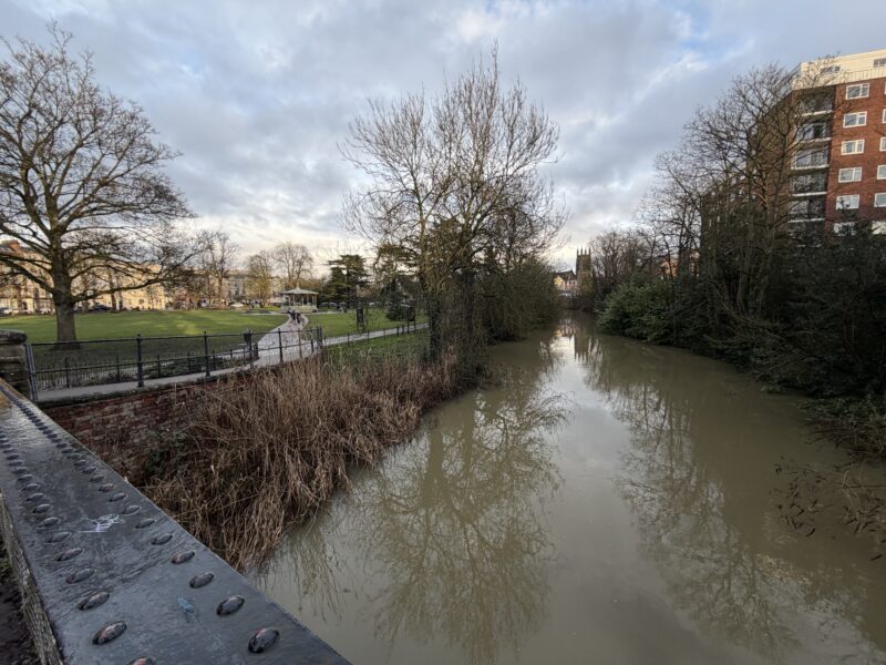 Over the River Leam, Looking to Pump Room Gardens