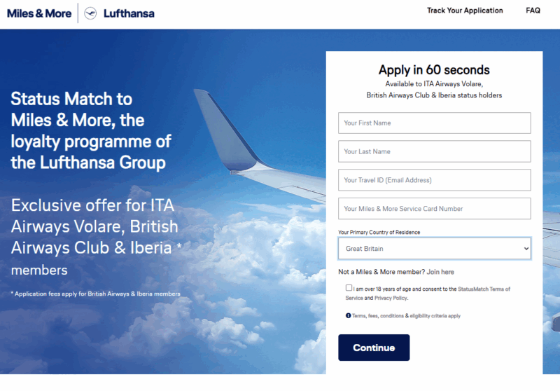 Lufthansa opens a new status match programme for BA, IB and ITA customers 