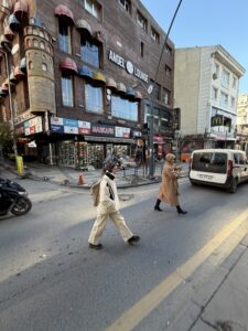 people walking on the street