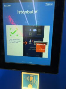 a machine with a screen