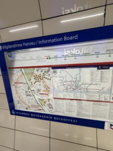 a map on a wall