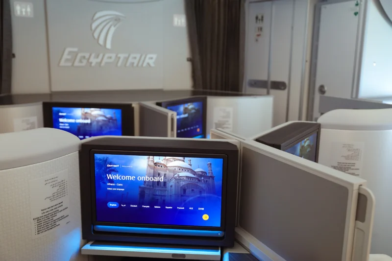 Pansonic Astrova onboard EygptAir Airbus A350-900 - Image, Pansaonic Avionics 