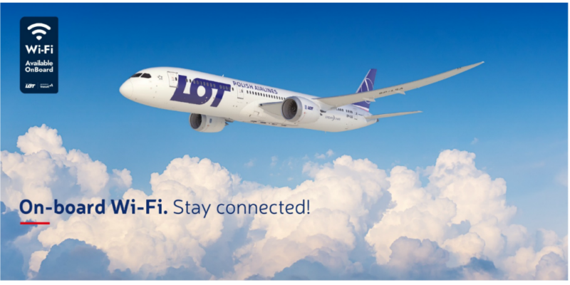 LOT Polish Airlines launches inflight connectivity - Image, LOT 