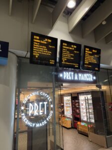 a sign in a store
