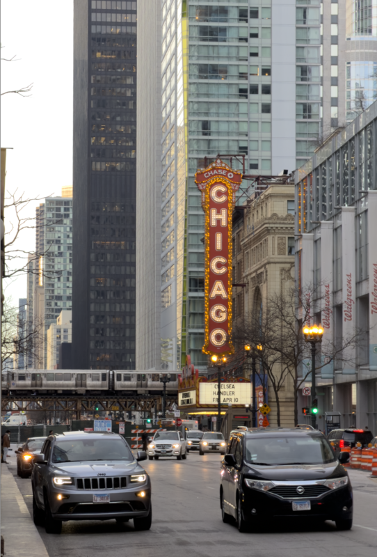 State Street and the Chicago Theatre - Chicago