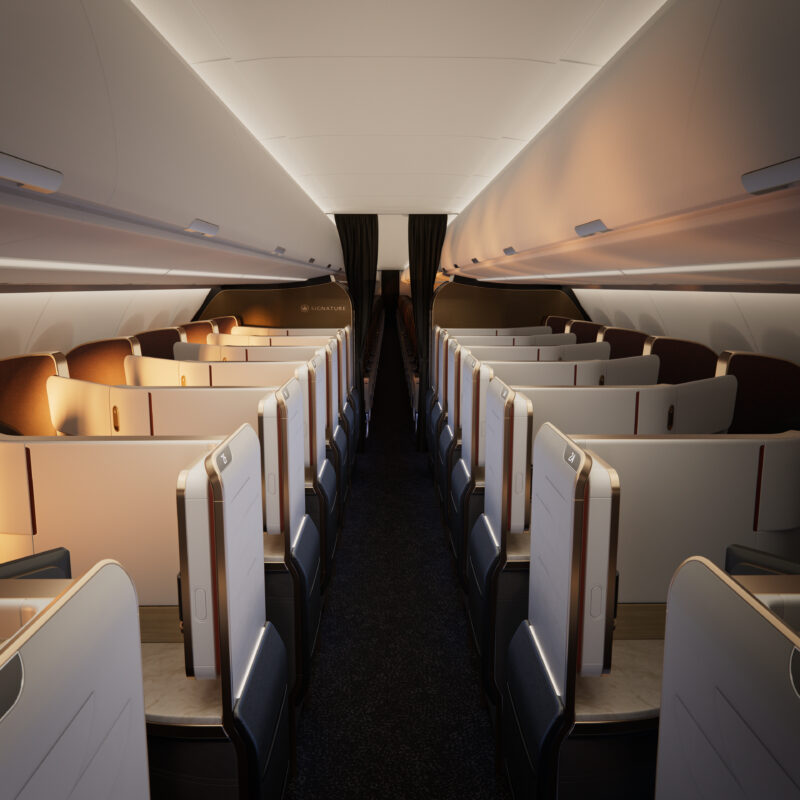 Airbus A321XLR Signature Class featuring Collins Aerosapce Aroura - Image, Air Canada