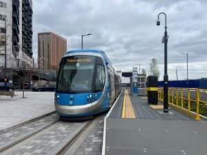 West Midland Metro Tram at Millenium Point - Image, West Midlands Metro