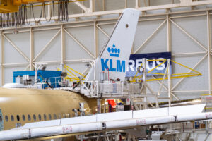 KLM Airbus A350 in the Final Assembly Line - Image, KLM (Simone Chellini, Airways Magazine)