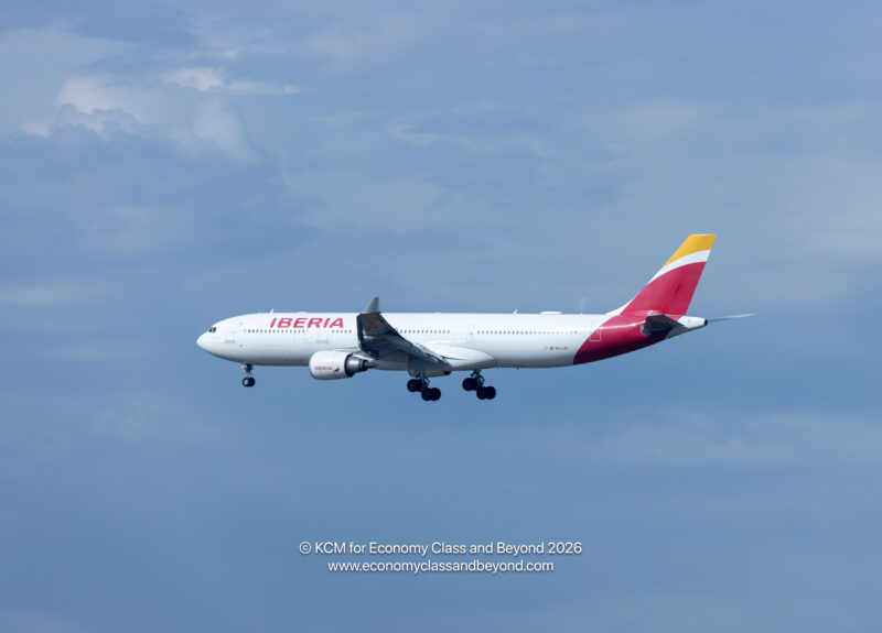 Iberia Airbus A330-300 Arriving at Chicago O'Hare -Image, Economy Class and Beyond