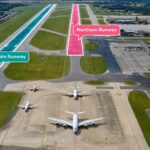 The two Gatwick Runways - Image, Gatwick Airport