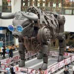 Ozzy the Bulll, with Ozzy Glasses at Birmingham New Street Station